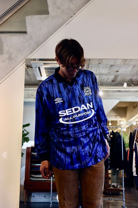 SEDAN ALL-PURPOSE 23FW UMBRO Game Shirt"Blue×Black"スタイル