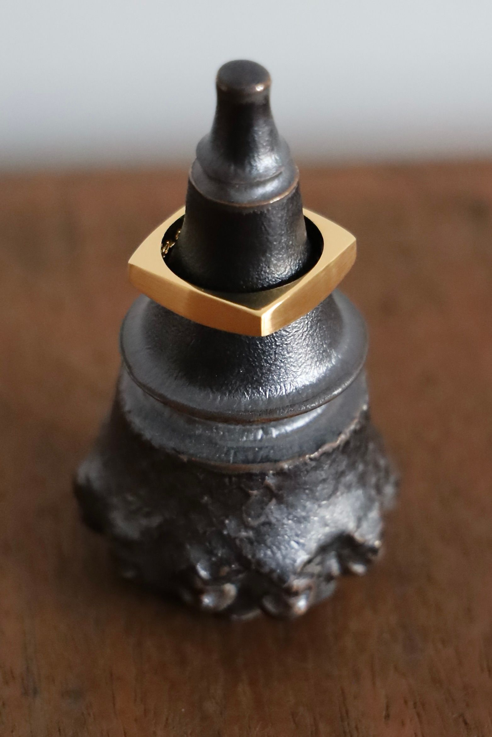 XOLO JEWELRY リング / Square 3D Ring with Hair Line-Gold-(XOR105G)☆8月7日発売！