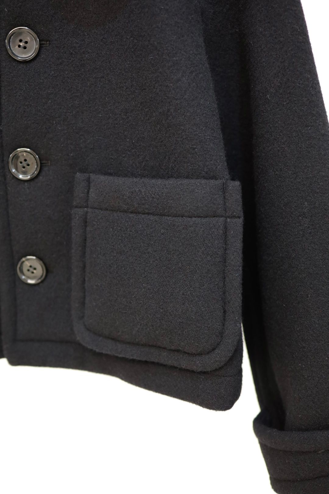 tao 26FW ウールエステルフラノ先染ジャケット(TR-J007-051-1)BLACK☆10月16日(金)発売！