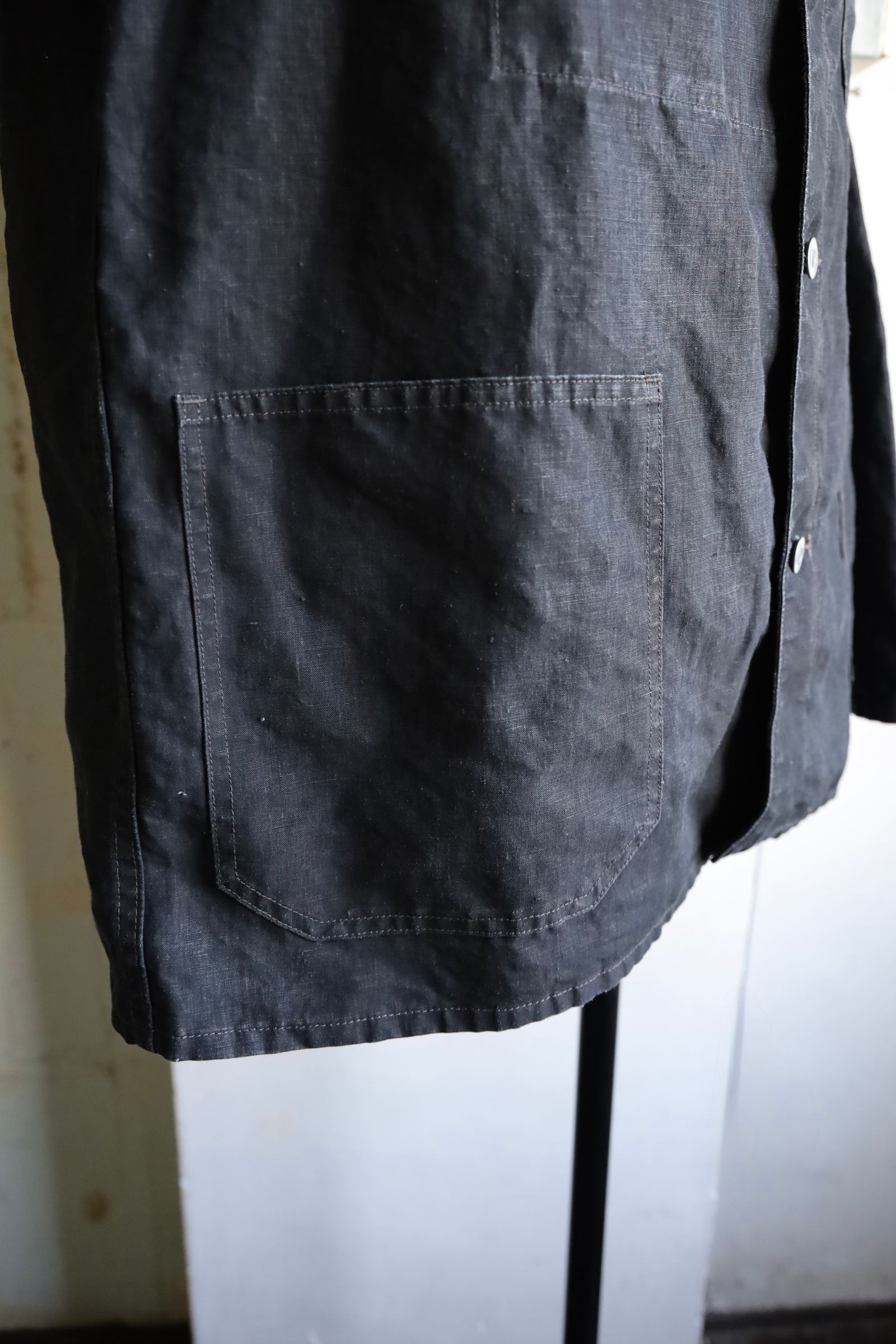 アプレッセ Vintage Black Linen Coverall (25SAP-01-29H) BLACK☆4月5日(土)発売！