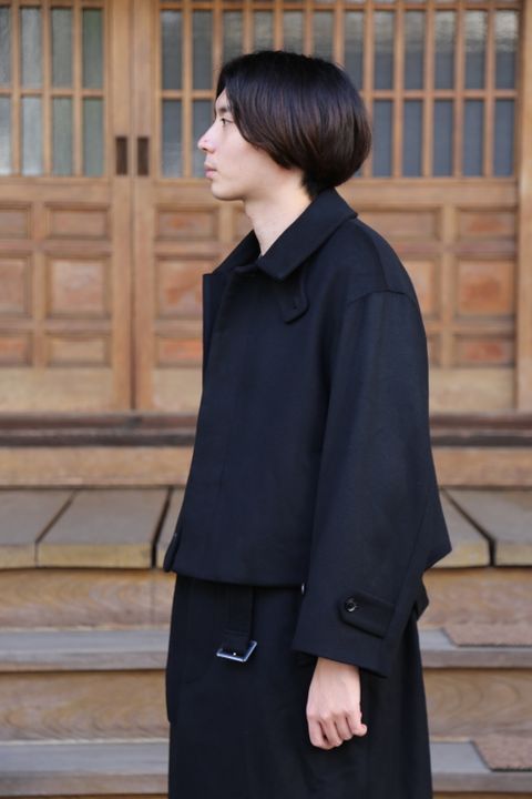 YOKE 新作 3WAY BAL COLLAR SHARE COAT(YK20AW0135C)"BLACK"style.2020.10.10.