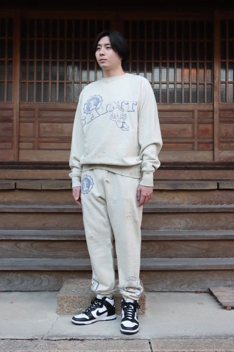 ©SAINT M×××××× 22SS RGLN SWT SH_BBY MCHAELベビーマイケルスウェット"GREY"style.