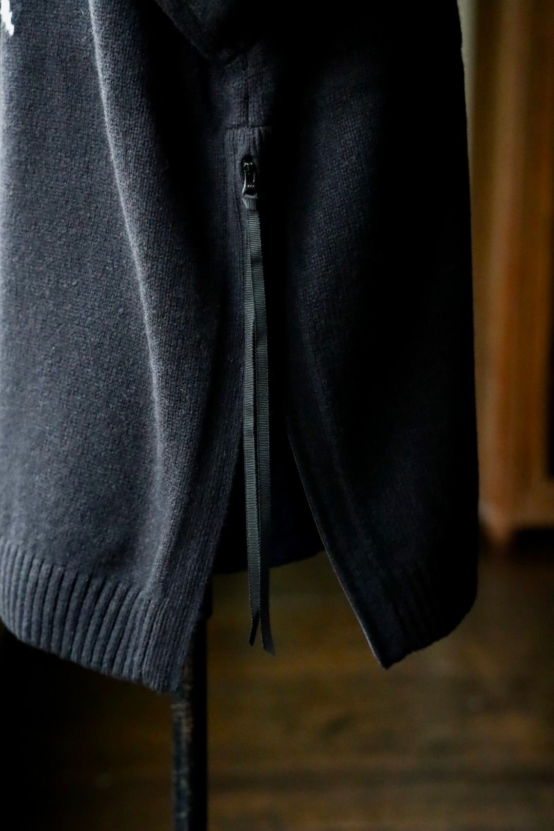 イズネス 25AW DORONP VENTILATION KNIT (25AW_23_1007AWKNIT01)BLACK☆新作発売！