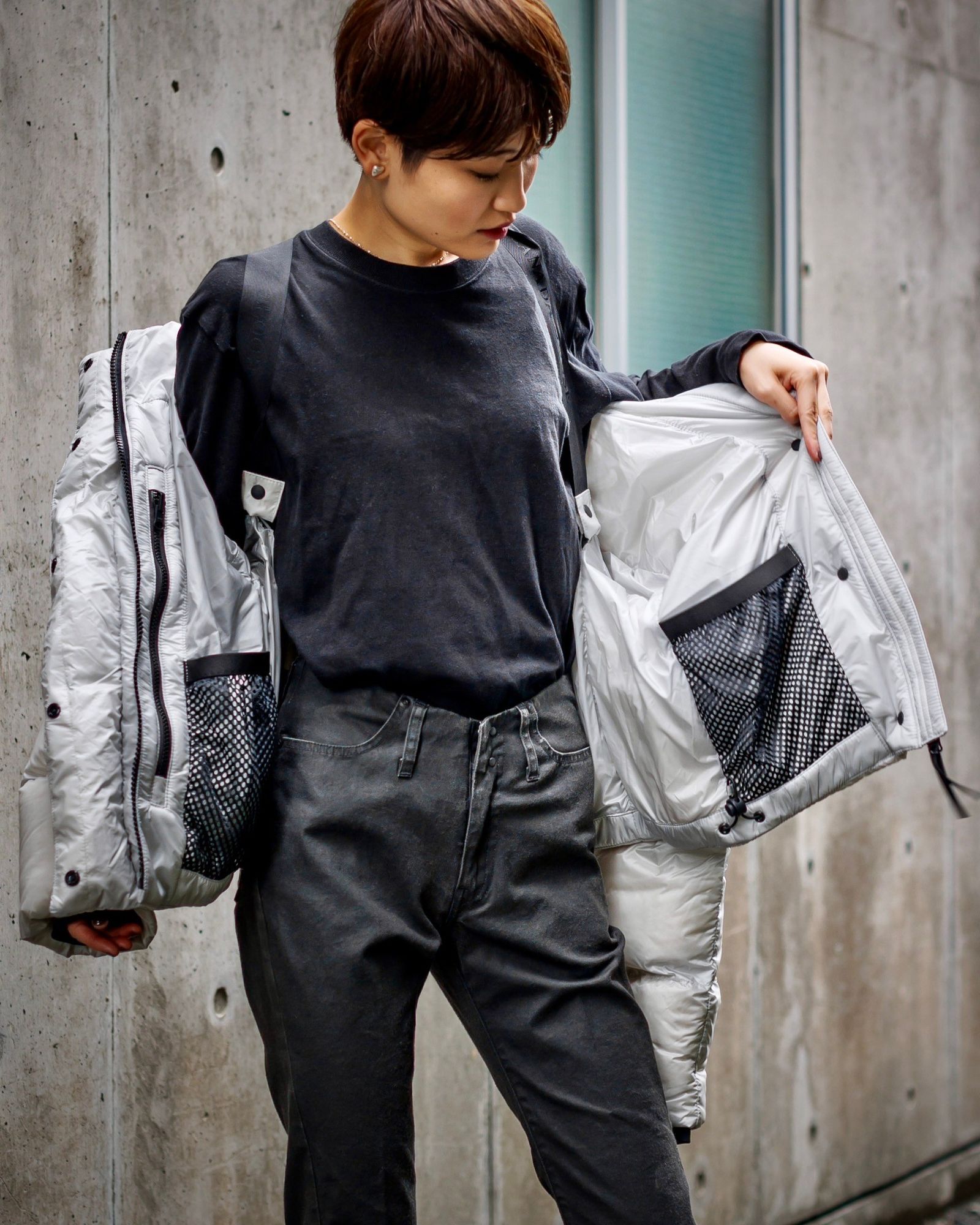 カナダグース 新作Cypress Cropped Puffer Black Label style