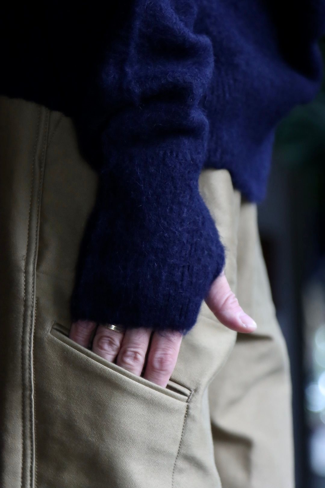 blurhms 22FW Wool Alpaka Napping Knitスタイル.2022.9.25.