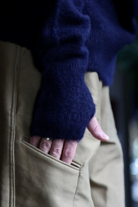 blurhms 22FW Wool Alpaka Napping Knitスタイル.2022.9.25.
