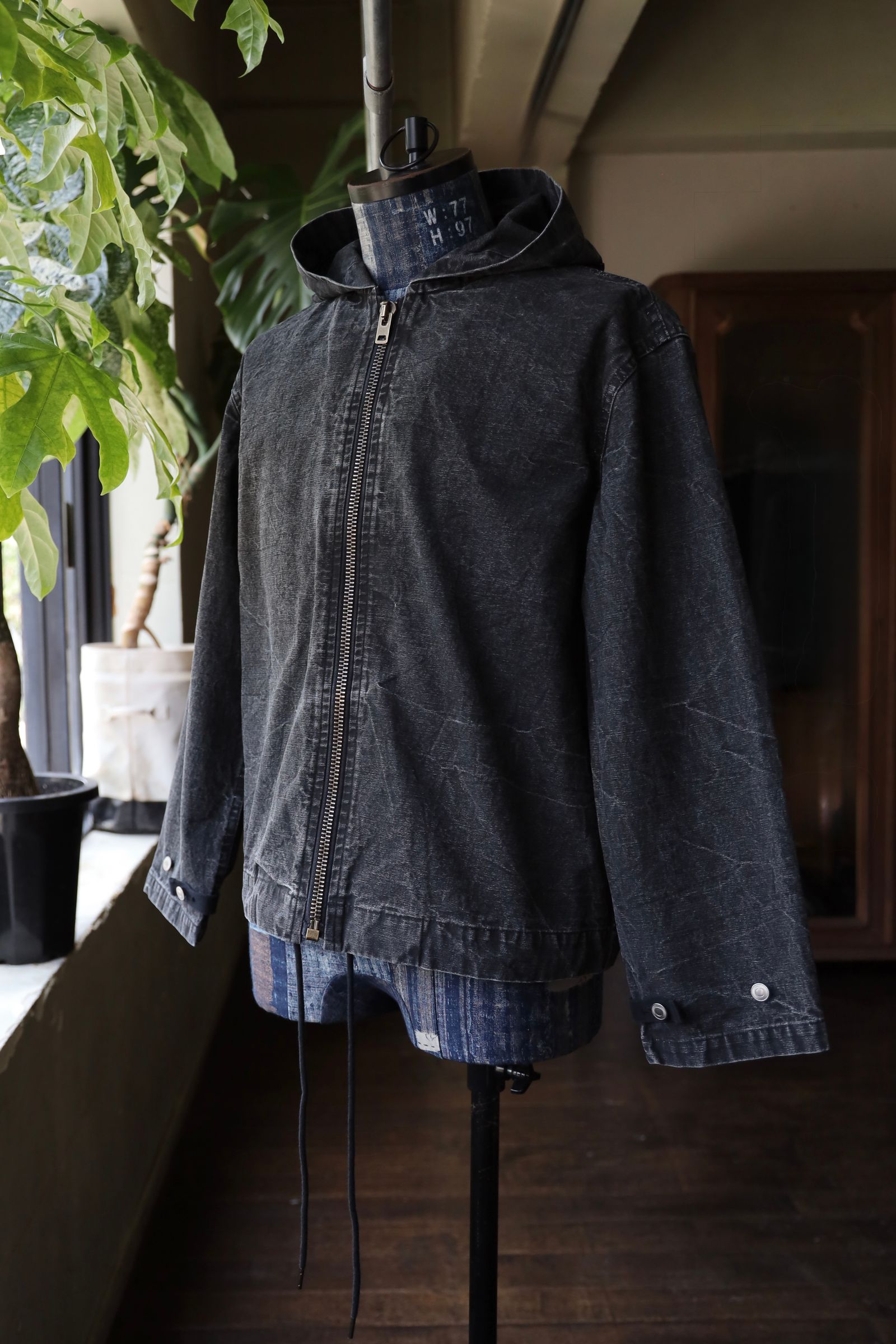 A.PRESSE - アプレッセ 2025 STYLE2 Vintage US Navy Zip Hoodie