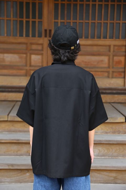 Graphpaper Selvage Wool S/S Oversized Box Shirt(GM212-50260) style. 2021.06.20.