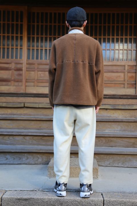 Graphpaper Wool Boa Zip-Up Blouson"CAMEL"Style.2020.11.9.