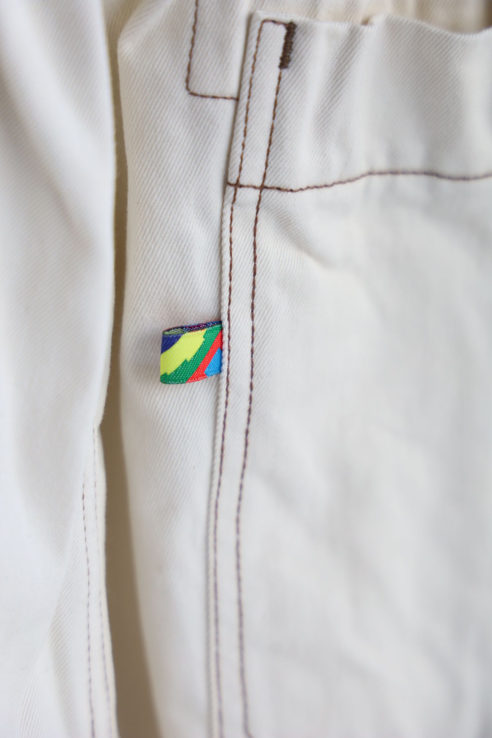 イズネス 25SSバルーンベイカーパンツBALLOON BAKER PANTS (1006SSBALOONPT01)OFF WHITE