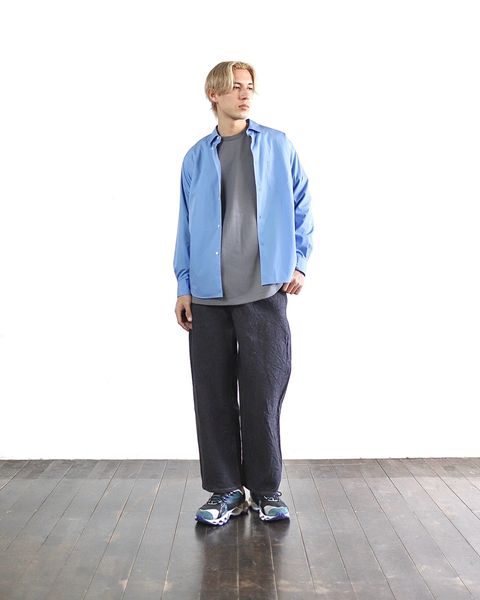 グラフペーパー24SS Heavy Weight L/S Oversized Tee (GRAY)style 2024.3.15
