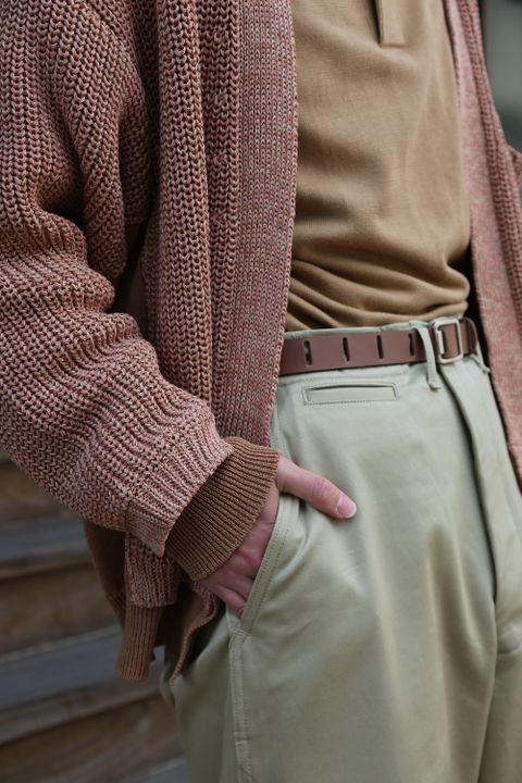 YOKE 5G CONNECTING RIB CARDIGAN(YK21SS0223S) style. 2021.03.24.