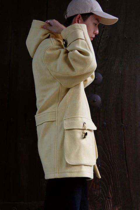 TapWater タップウォーター 23AW Tasmania Double Melton Short Duffleスタイル