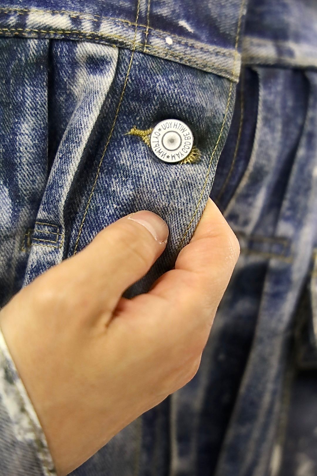 eYe JUNYA WATANABE MAN×New Manual 転写デニムプリントジャケットスタイル