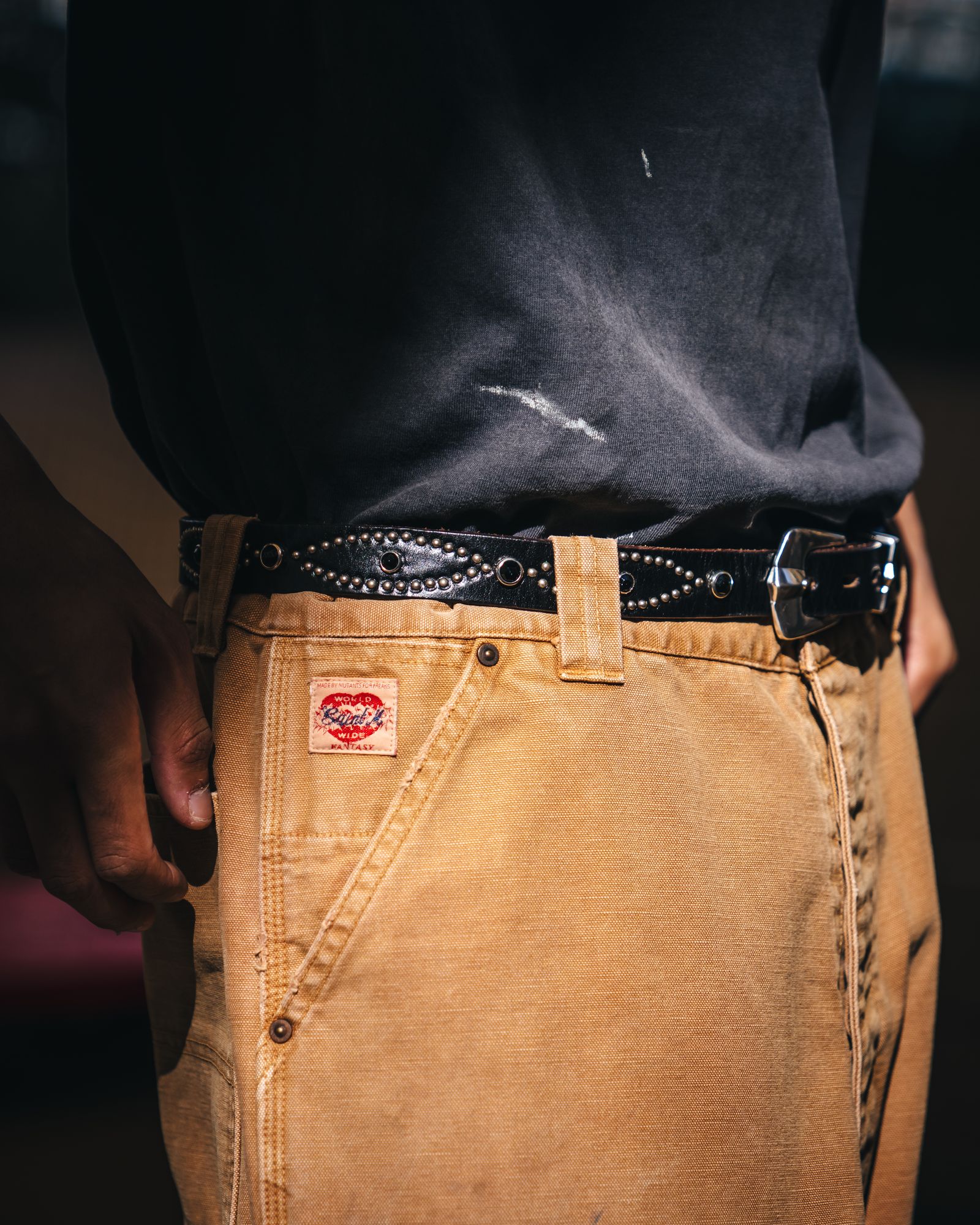 セントマイケル 26SS BLACK STONE HTC_BELT NARROW(SM-MK8-0000-C64)BLACK☆5月16日(土)発売！