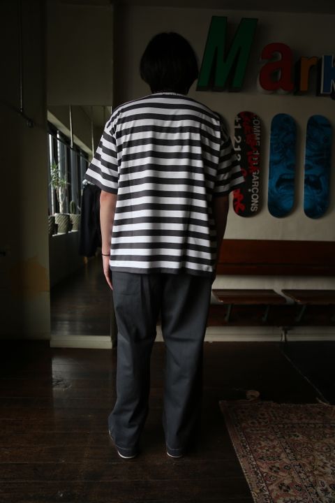 Graphpaper Border S/S Pocket Tee(GU211-70146B) style.2021.3.7