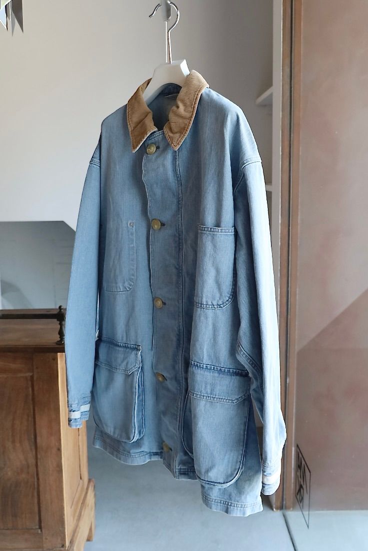 ヨーク 25FW VINTAGED DENIM COVERALL HALF COAT(YK25FW01067C)INDIGO☆9月6日(土)発売！