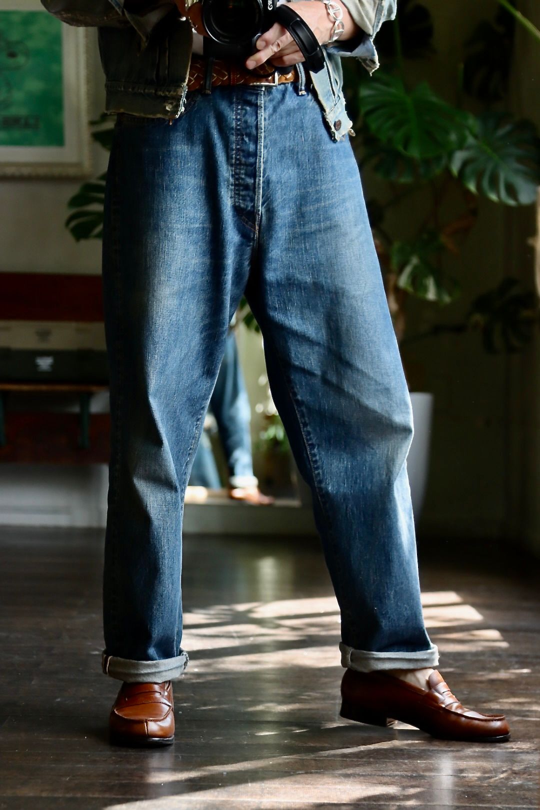 A.PRESSEデニム Washed Denim Wide Pantsスタイル | 2559 | mark