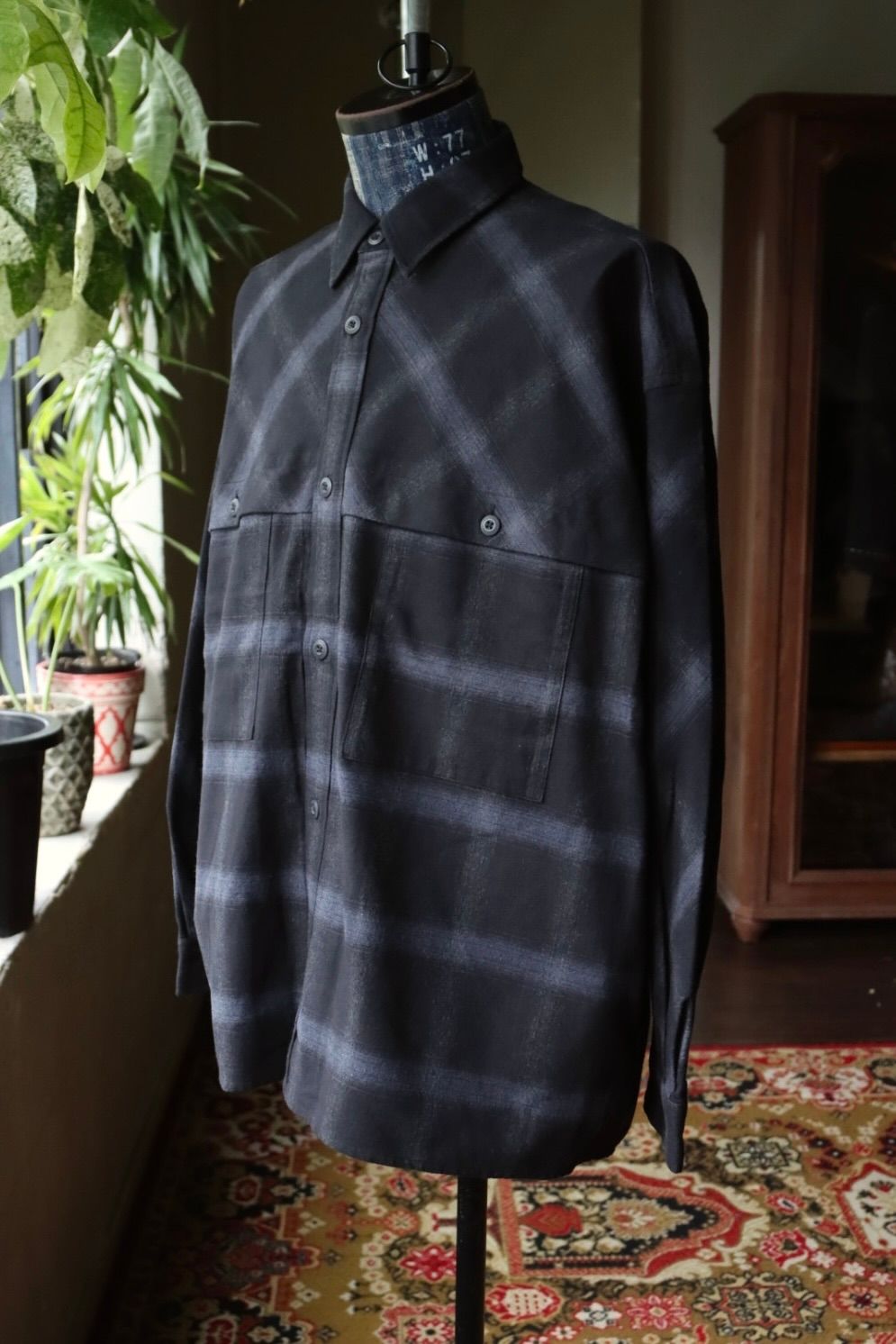フレッシュサービス FLANNEL CHECK OVER YOKE SHIRT (FSC253-50129)BLACK★10月4日(土)発売！