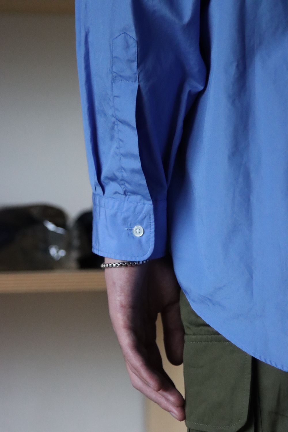 Graphpaper Broad Oversized L/S Regular Collar Shirt(GM214-50013) style.2021.10.17.