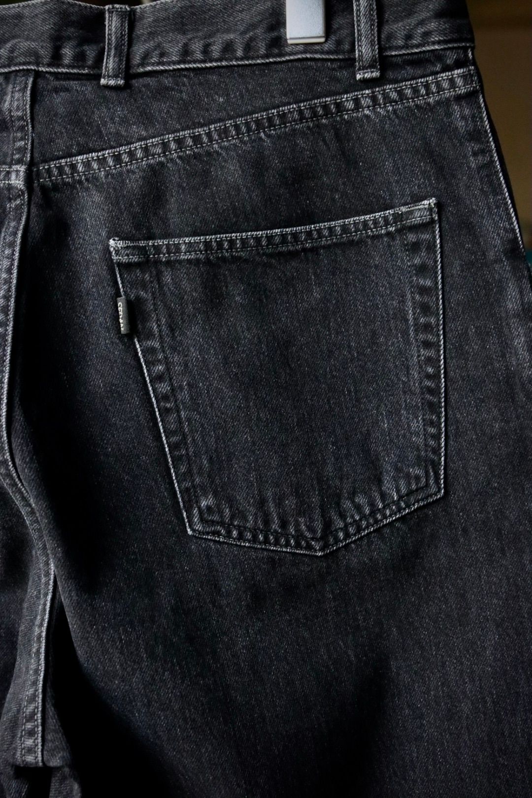 セダンオールパーパス23FW Oval Logo Denim Pant(SD23F-PT07)BLACK☆8月12日(土)発売！