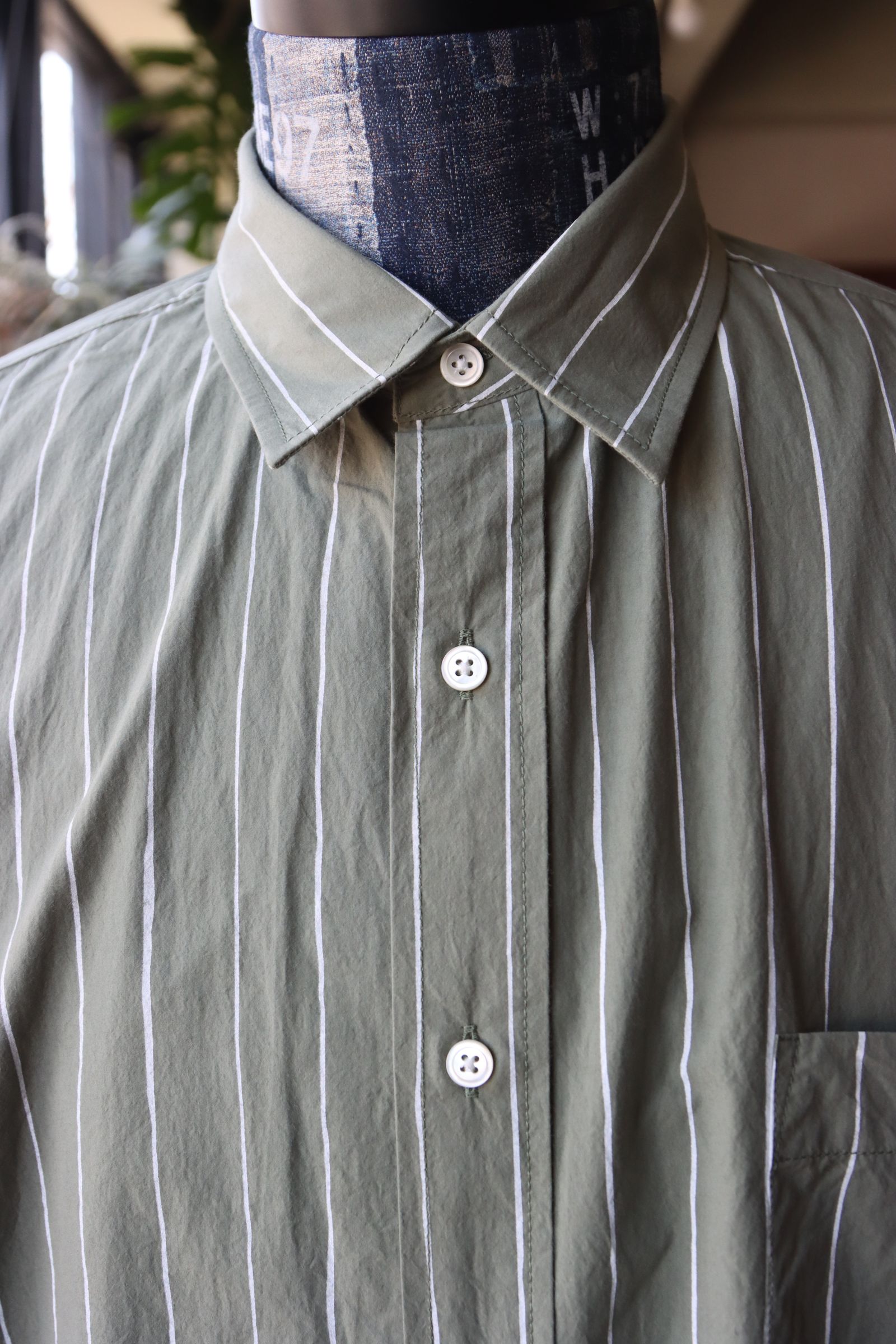 S.F.C 24SS エスエフシー SFC STRIPE SHIRT(SFCSS24S02)Olive☆2月24日(土)発売！