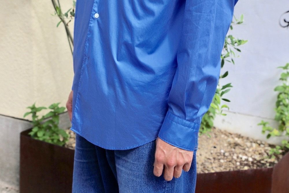 Graphpaper Broad L/S Regular Collar Shirt"BLUE"Style.2020.7.31.
