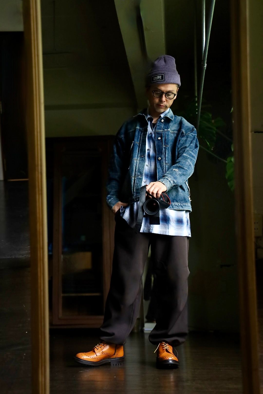 セダンオールパーパス FW24 Tech Wool Over Pant(SD24F-PT03) Chocolate