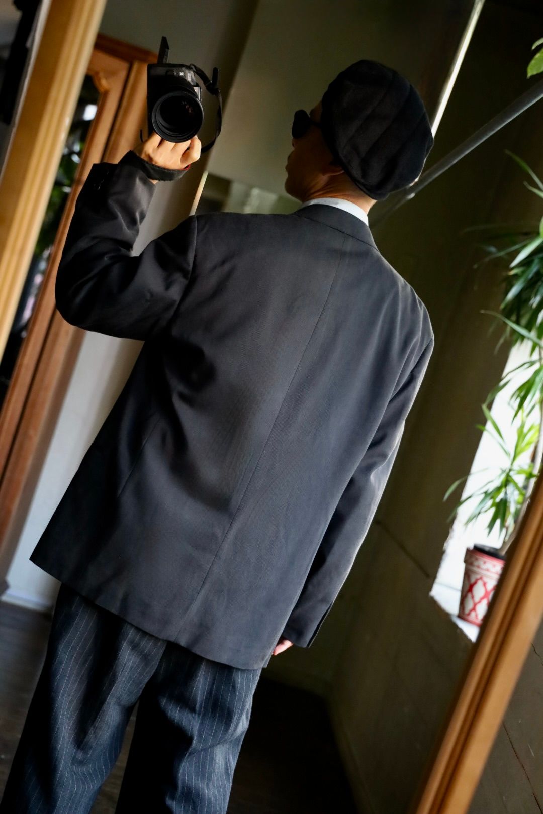アプレッセ 2025 STYLE2  Washed Silk Jacket(25AAP-01-35)CHARCOAL