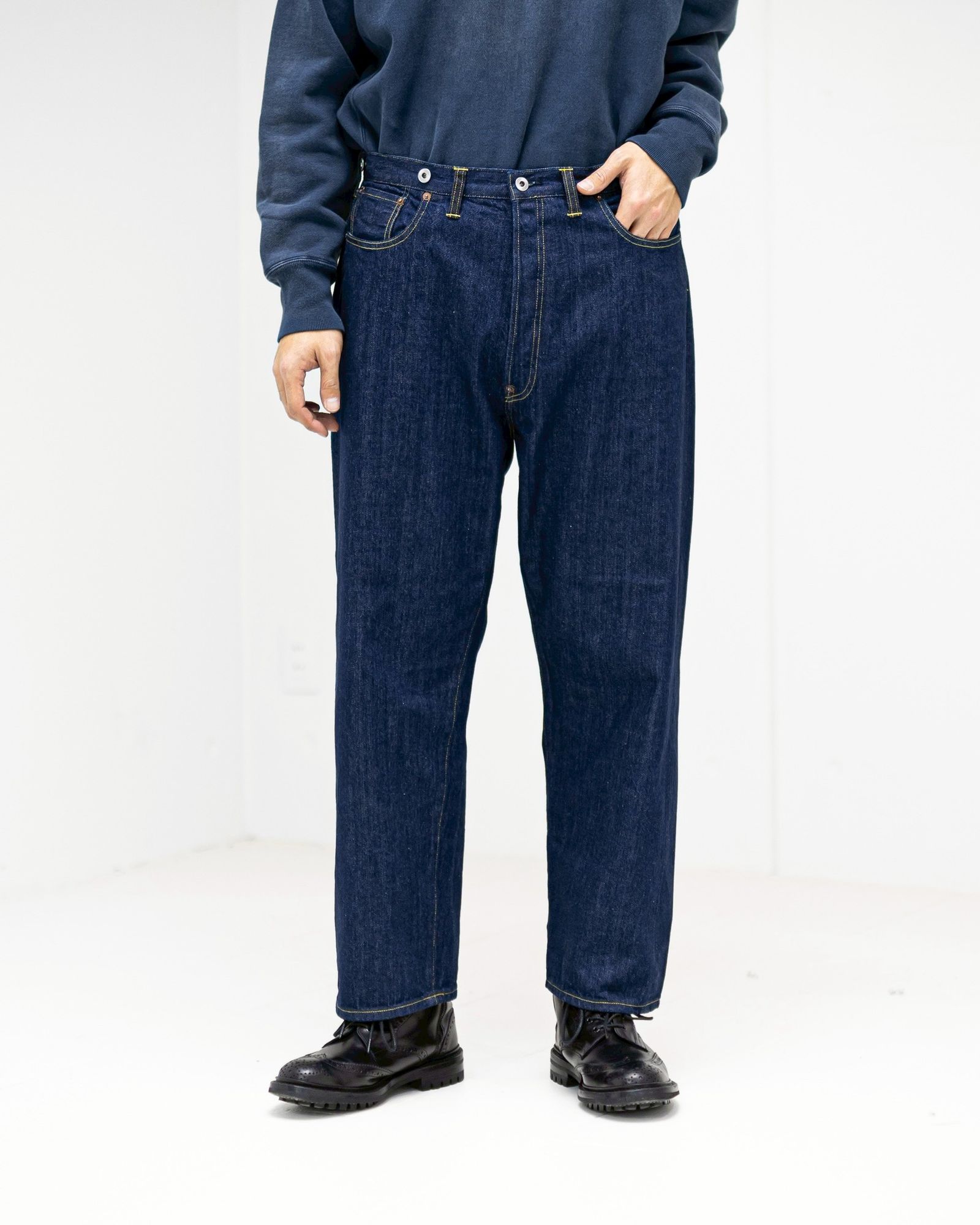 A.PRESSE 2026 STYLE1 Vintage Half Zip Sweatshirt (BLUE) 12月27日(土)新作発売！