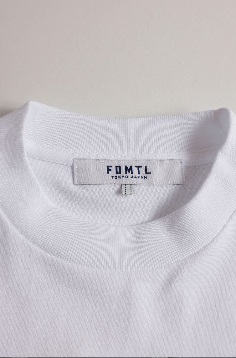ファンダメンタル Tシャツ BORO POCKET TEE(FA25/TE12)WHITE