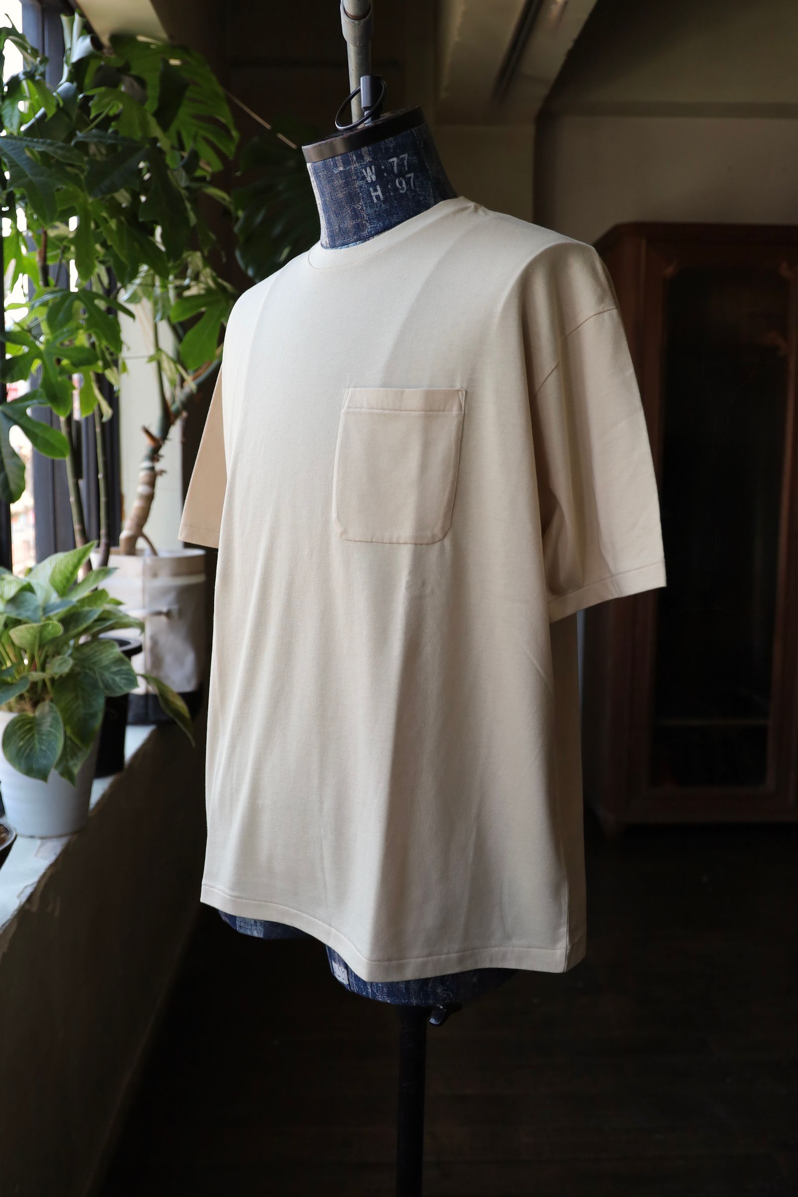 ファウンダ 25SS POCKET T SHIRT(015FD251017)BEIGE