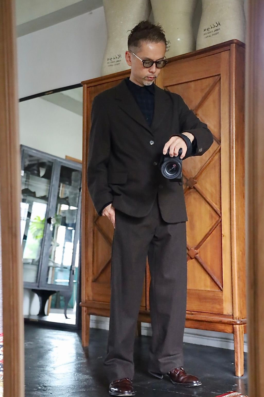アプレッセ 2026 STYLE2 Wool Flannel Wide Trousers(26AAP-04-03)BROWN☆9月19日(土)発売！