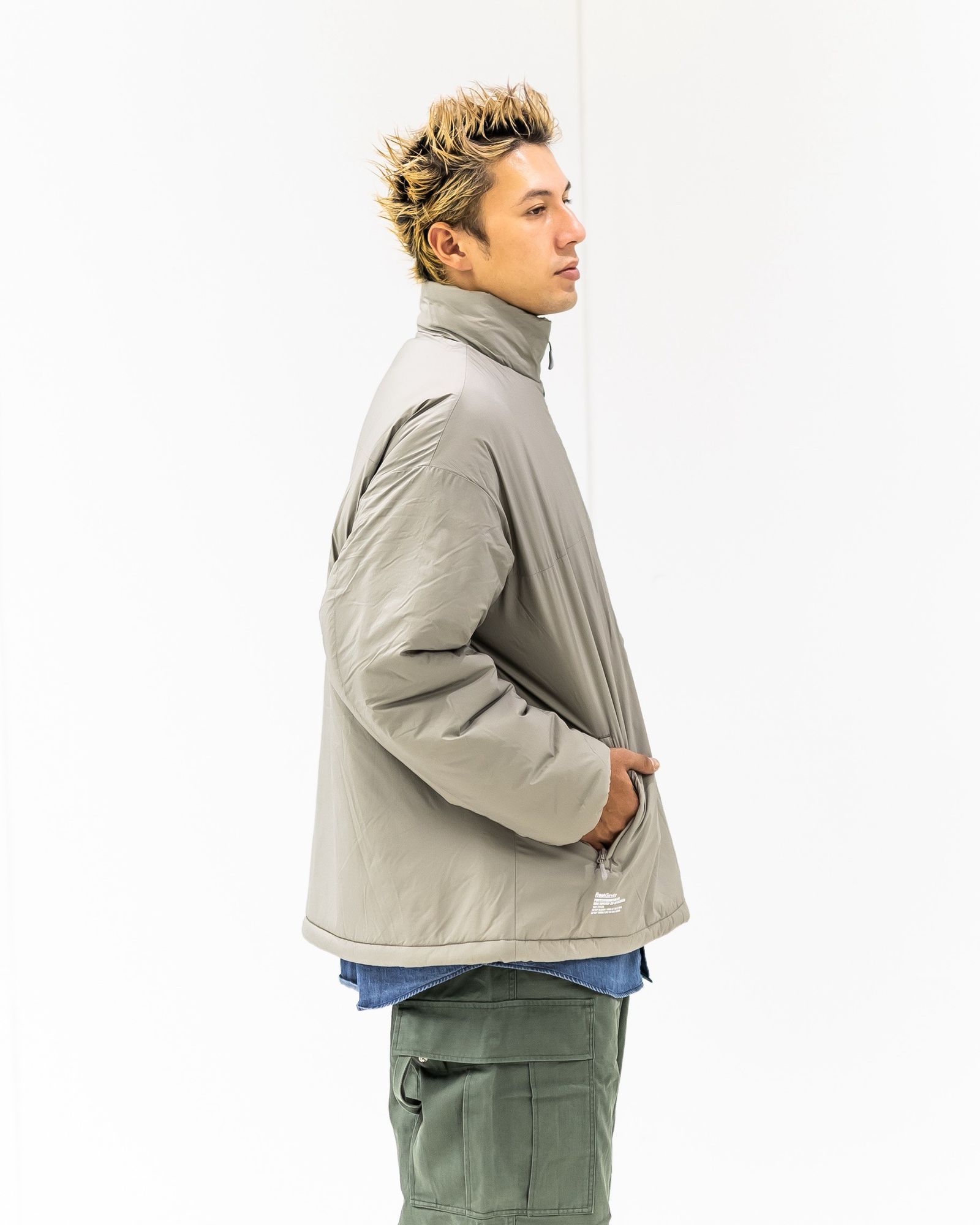 フレッシュサービス PERTEX® QUANTUM AIR MINI RIPSTOP ZIP-UP BLOUSON(FSC253-30195)BEIGE★10月18日(土)発売！