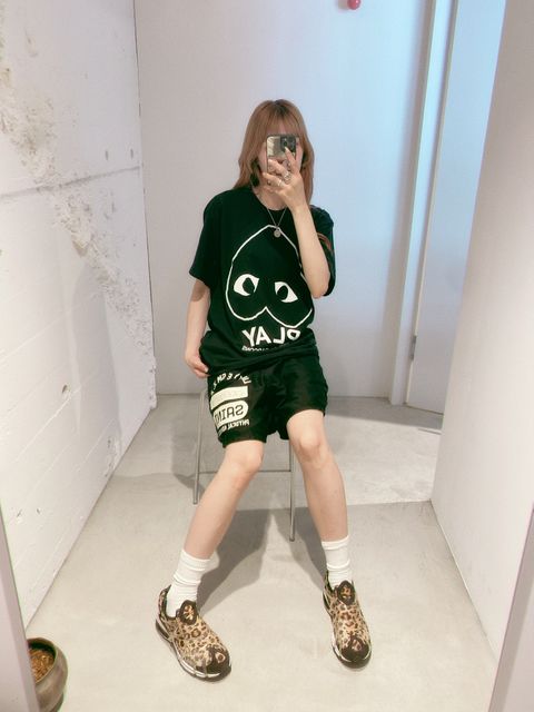 プレイコムデギャルソン 新作ロゴプリントTシャツstyle.2024.6.16