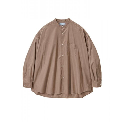 グラフペーパー 26SS ALUMO for GP L/S Oversized Band Collar Shirt(GM261-50223) TAUPE☆1月31日(土)発売！