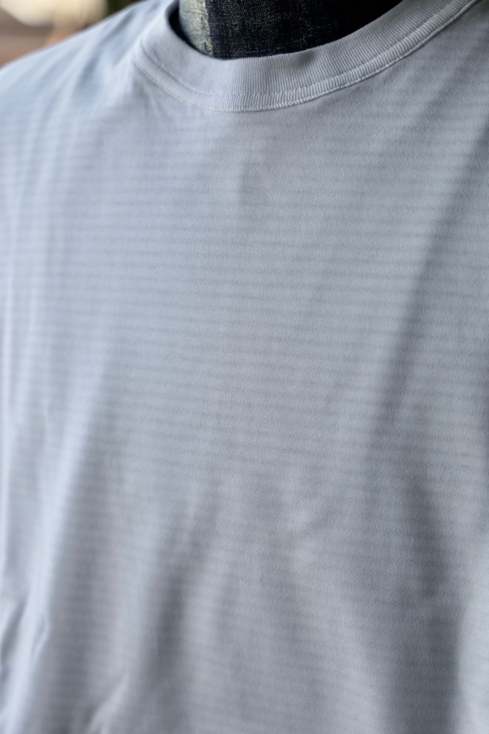 イズネス25SS REVERSIBLE BALLOON BORDER T-SHIRT(1007SSCST05)WHITE×NAVY border