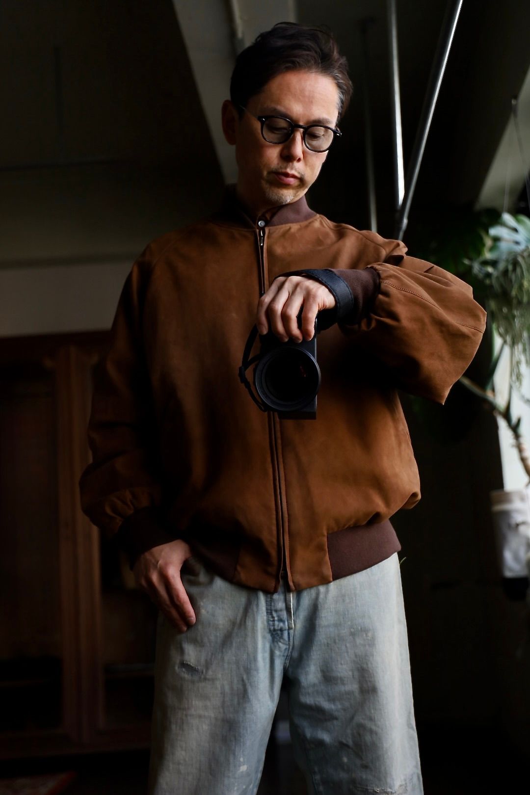 アプレッセ Vintage Nubuck leather Rib Blouson(25SAP-01-34H)BROWN☆1月11日(土)発売！