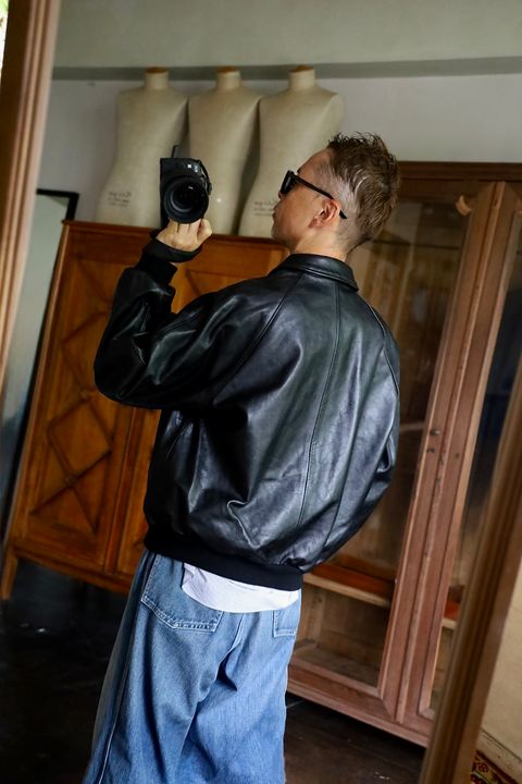 Graphpaper Cow Leather Raglan Blousonスタイル2026.8.30.