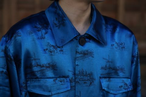 MATSUFUJI DAYDREAM Prinnted Jacket(M211-0102) style. 2021.05.08.
