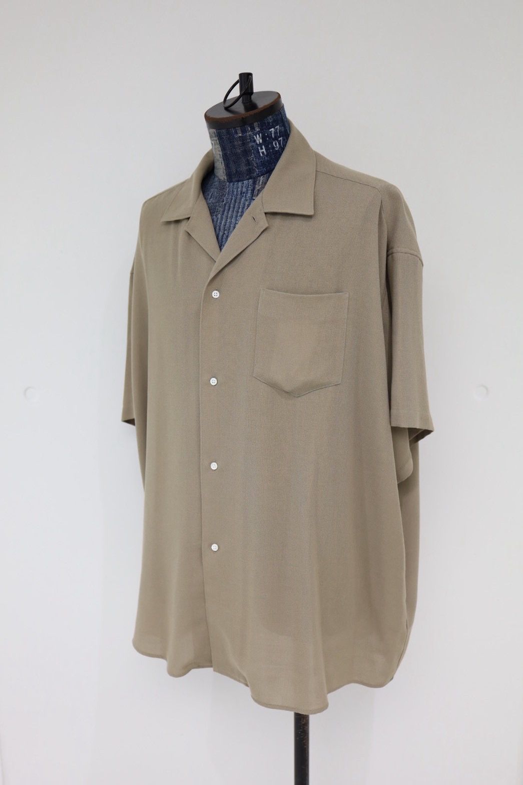 グラフペーパー 26SS Viscose Viyella S/S Sleeping Shirt(GM261-50457)TAUPE☆3月14日(土)発売！