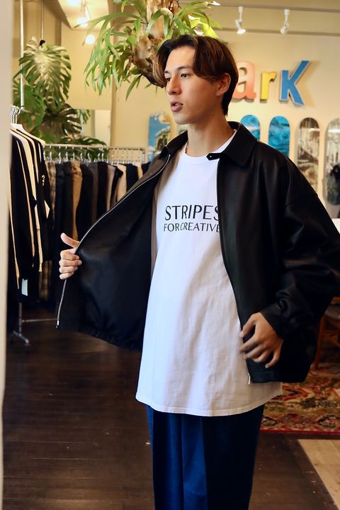 S.F.C 23FW LEATHER BIG JACKETスタイル