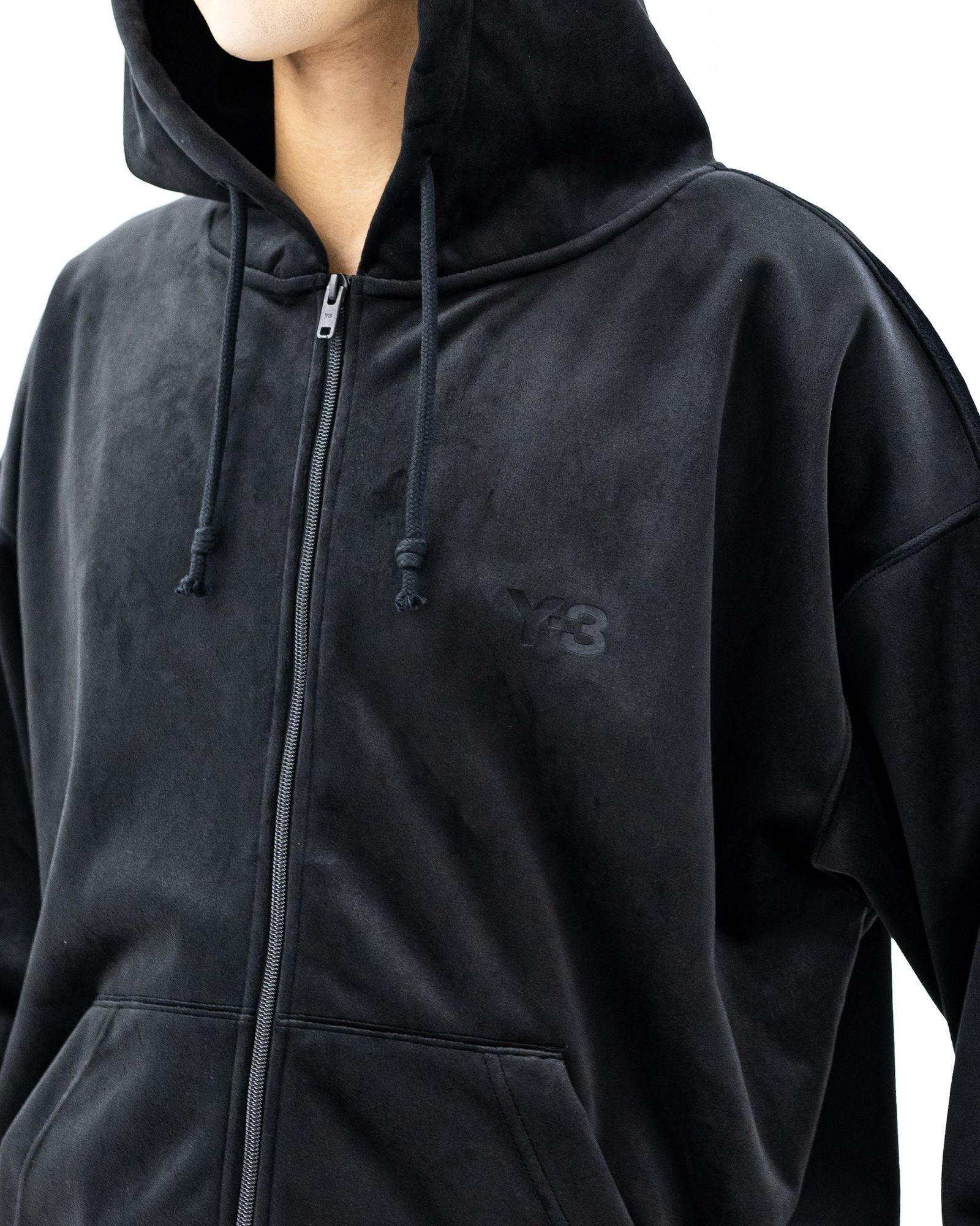 Y-3 - ワイスリー Y-3 ジップフーディ VELVET ZIP HOODIE(IA4371)BLACK