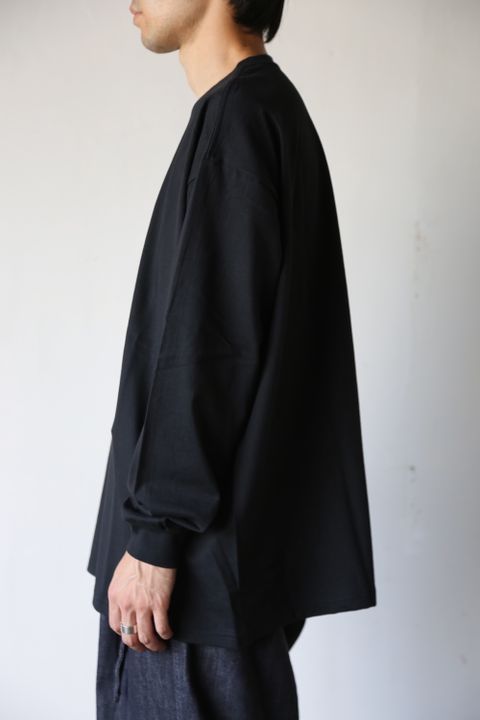 Graphpaper L/S Oversized Tee BLACK Style.2020.8.28.