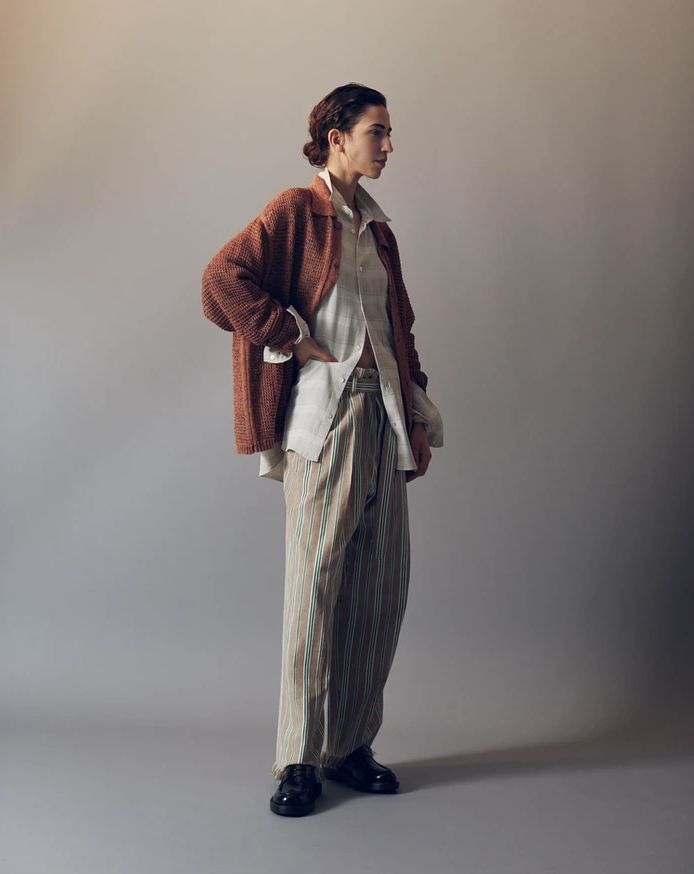 ヨーク24SS PLAID JACQUARD SHIRT(YK24SS0646SH)IVORY