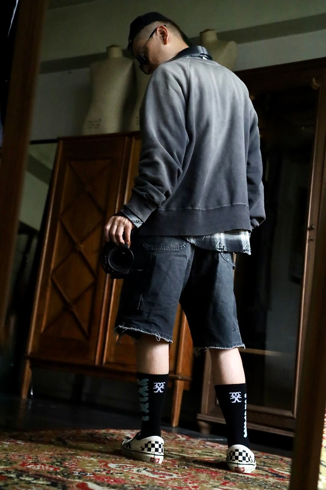 セントマイケル 26SS SAINT SOCKS(SM-MK8-0000-111)BLACK×BLUE☆4月11日(土)発売！