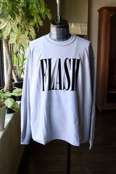 イズネスミュージック 25AW FLASH LONG SLEEVE T-SHIRT (IMP6_11_FLASH5LS01) GRAY