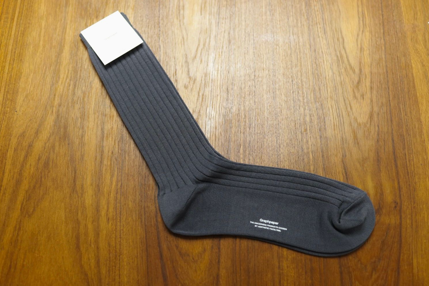 グラフペーパー26SS Graphpaper Rib Socks(GU261-90291B) GRAY☆1月24日(土)発売！