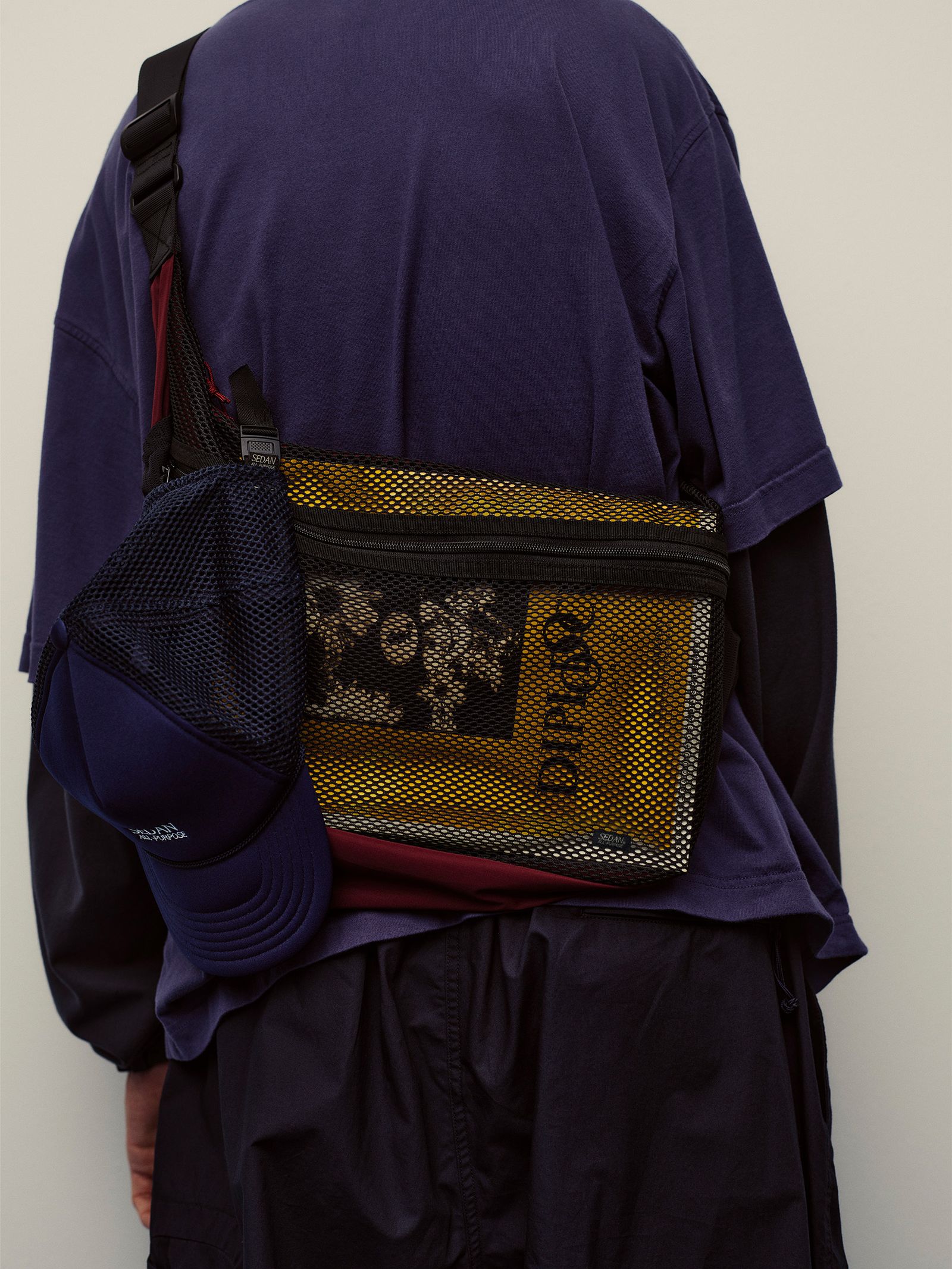 セダンオールパーパス SS25 Mesh Shoulder bag(SD25S-BG04)Burgundy