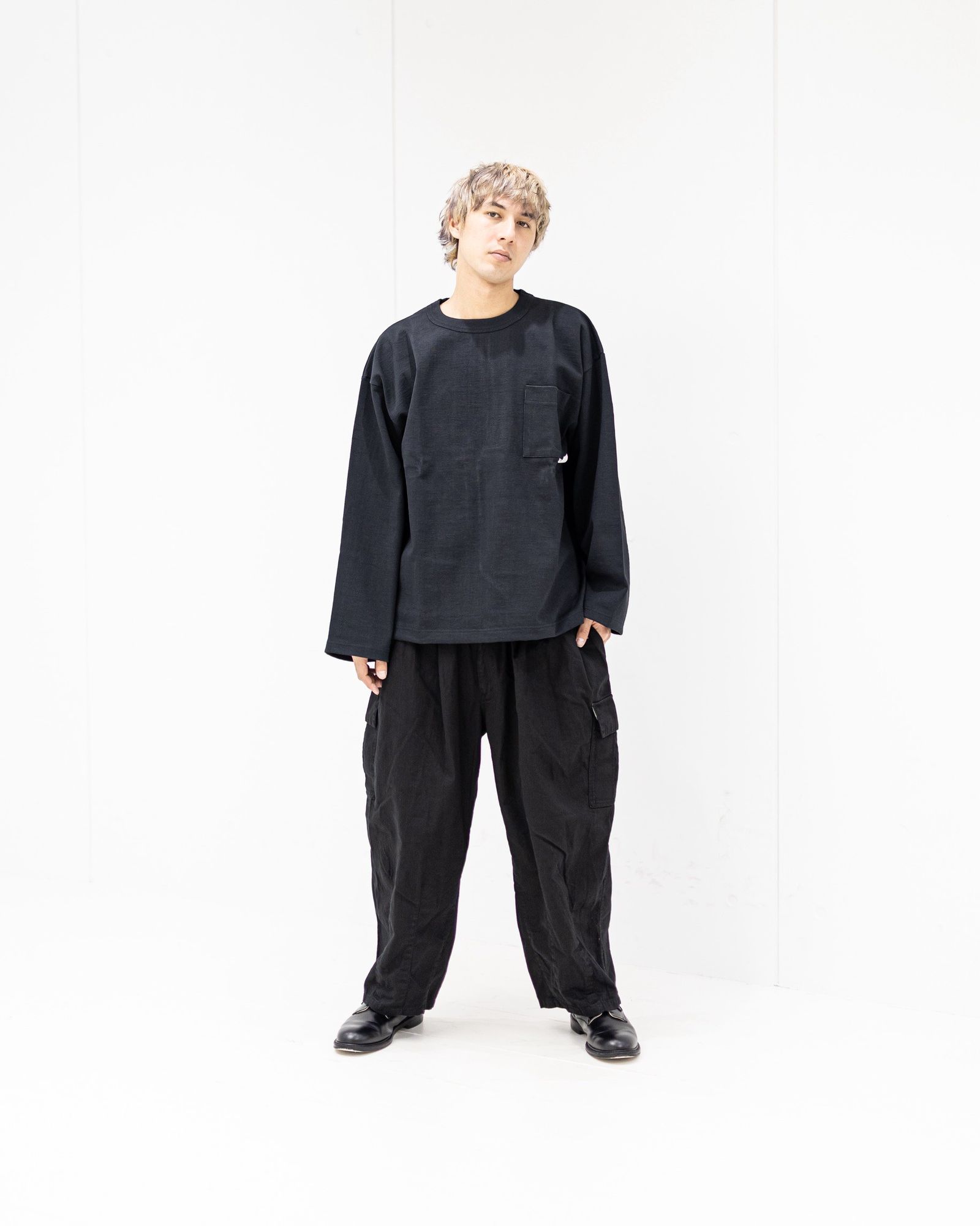 Gurank グランク 26SS Tシャツ 14/2LW Big PLT-shirts(2616BG)BLACK★新作発売！